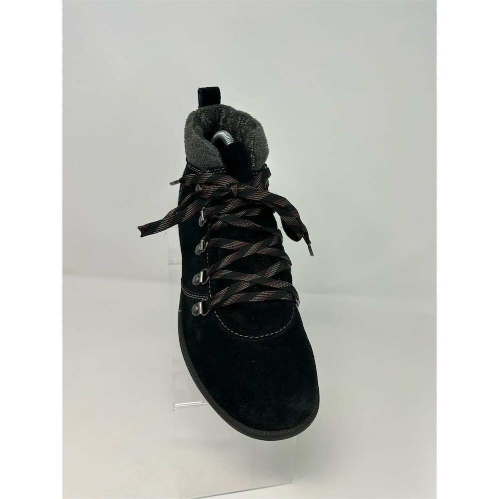 Earth Origins Womens Combat Hiker Ankle Boots Black Lace Up Lug Sole Size 11 - Picture 2 of 11